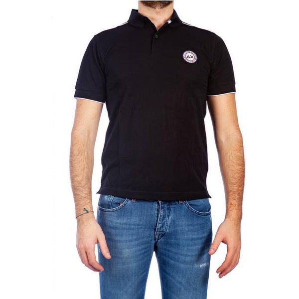 Sun68 - Polo Piping Sulla Spalla A19115 11 NERO