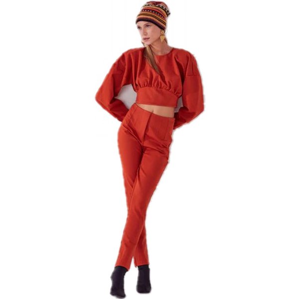 Pantalone Donna Akep D12112-RUGGINE-image