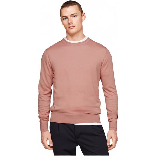Tommy Hilfiger - Girocollo In Cotone E Lyocell Con Bandierina Ricamata Polso MW0MW33524 TQY ROSA