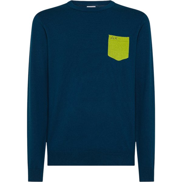 Maglia Uomo Sun68 K45147/78 Petrolio-image