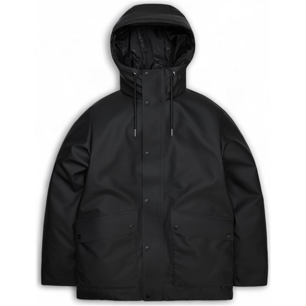 Giubbino Uomo Rains 21450 Black-image