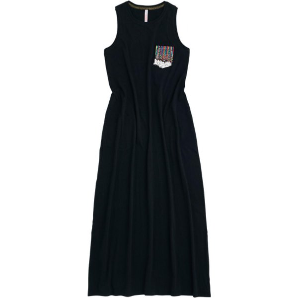 Sun68 - Dress Paillettes Pocket No Slv Nero T30209