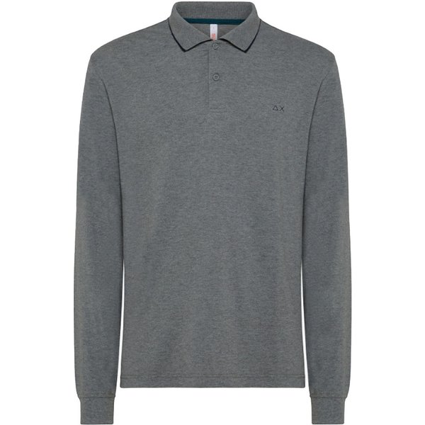 Sun68 - Polo Small Stripes 34 Grigio Medio A42103