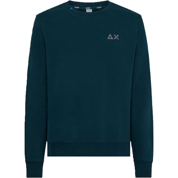 Sun68 - Round Neck Basic 27 Verde Smeraldo F33106-image