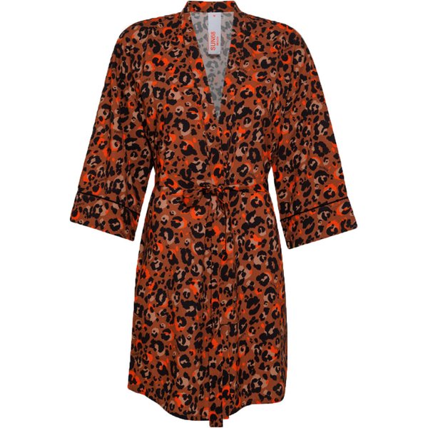 Sun68 Beach - Kimono Beach Print 1664 Beige/Arancio S33250-image