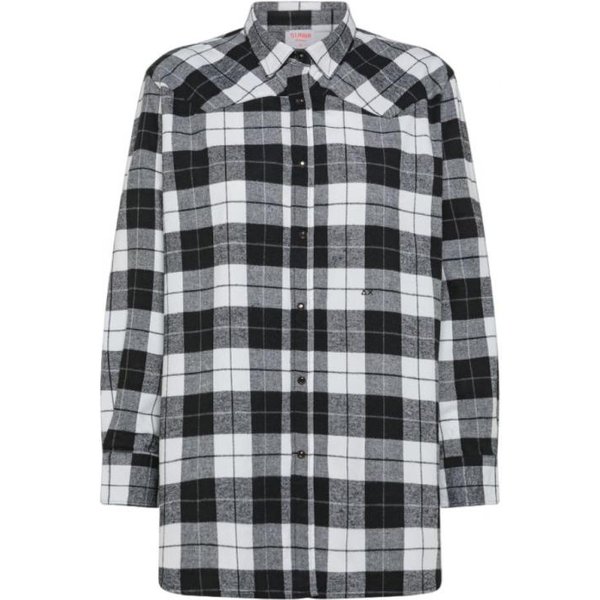 Sun68 - Camicia Bianco/nero S43230