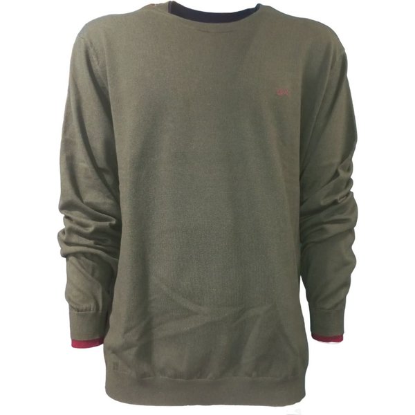 Sun68 - Maglia Round Double Rib Militare K43106