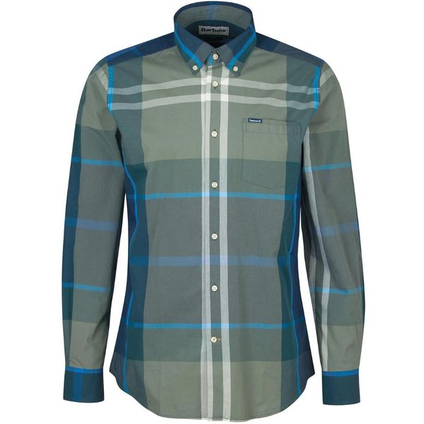Barbour - Camicia Harris Fantasia Verde Militare MSH5071-image