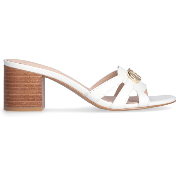 Liu Jo Sandali in Pelle Sofi 01 con Fascette e Tacco Largo 6 cm