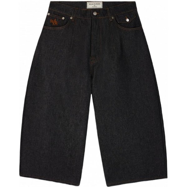 Raw Denim Baloon Shorts-image