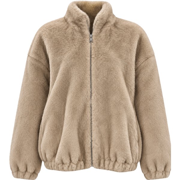 OVERSIZE BOMBER CON ZIP ZOE PARIS PELLICCIA SINTETICA