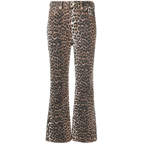 Ganni Jeans Leopardato-image