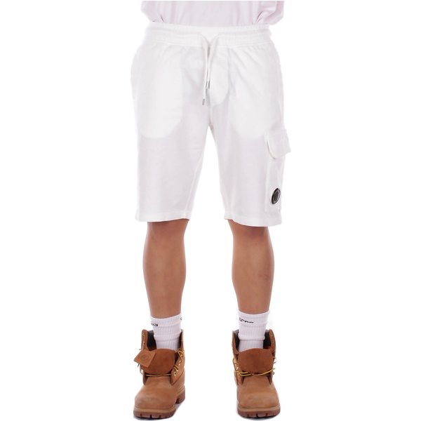 Cp Company Pantaloncini Gauze White-image