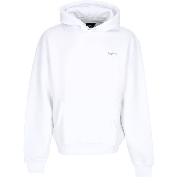 Felpa Cappuccio Uomo Asso Di Denari Hoodie White