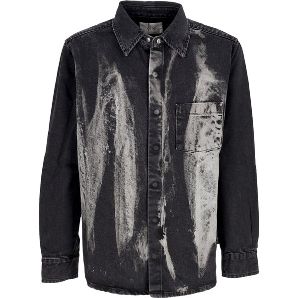 Camicia Manica Lunga Uomo Denim Shirt Black Denim-image