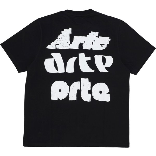Maglietta Uomo Multi Logo Print Tee Black-image