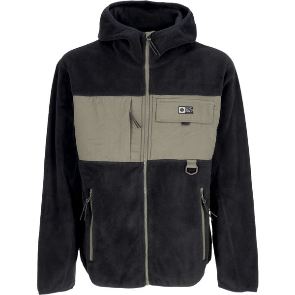 Felpa Cappuccio Zip Uomo Tundra Polar Fleece Hoodie Black-image