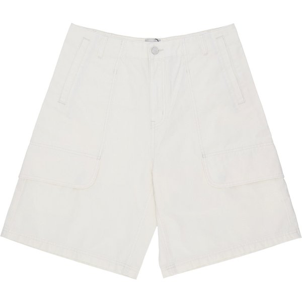 Pantalone Corto Uomo Canvas Cargo Shorts Cream-image