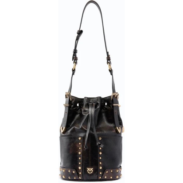 PINKO SECCHIELLO BUCKET MINI PATCH CLOUD LEATHE