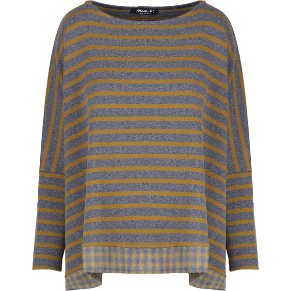 Mama B - Maglia - 480014 - Grigio/Senape-image