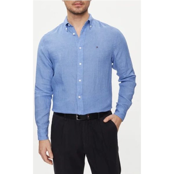 Tommy Hilfiger Camicia Pigment Dyed Li Solid Rf Shirt-image