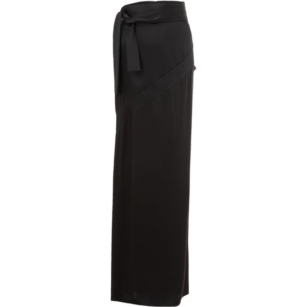 Gonna Extra Lunga In Raso Nero Tom Ford-image