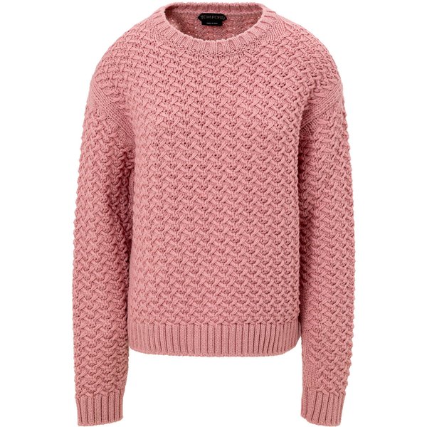Tom Ford Pullover Intrecciato Rosa
