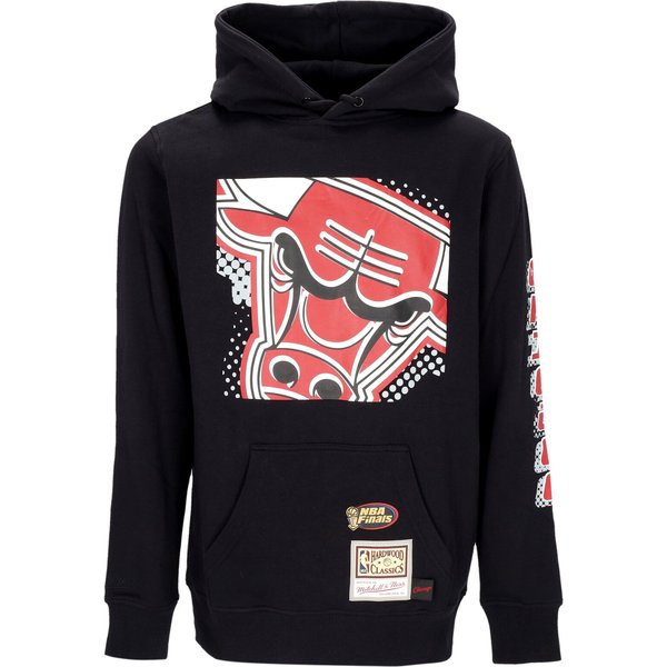 Felpa Cappuccio Uomo Nba Big Face 7.0 Hoodie Chibul Black-image