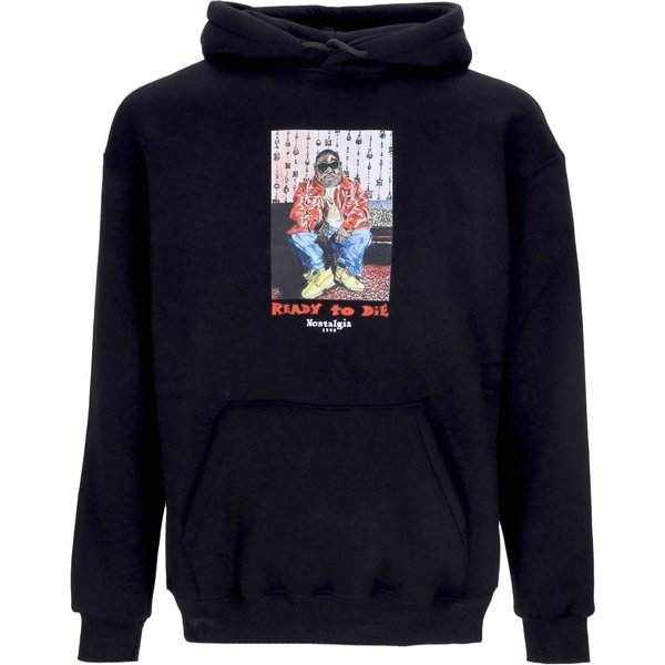 Felpa Cappuccio Uomo Biggie Hoodie Black