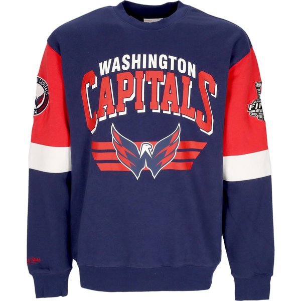 Felpa Girocollo Uomo Nhl All Over Crew 3.0 Wascap Original Team Colors-image