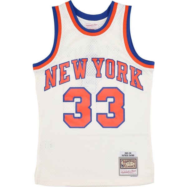 Canotta Basket Uomo Nba Off White Team Color Swingman Jersey Hardwood Classics 1985 No 33 Patrick Ewing Neykni Off White-image