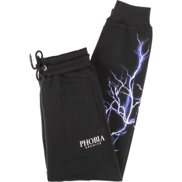 Pantalone Tuta Leggero Uomo Blue Lightning Pants Black/Blue-image
