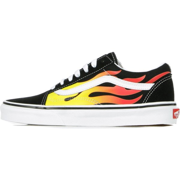 Scarpa Bassa Uomo Old Skool (Flame) Black/Black/True White-image