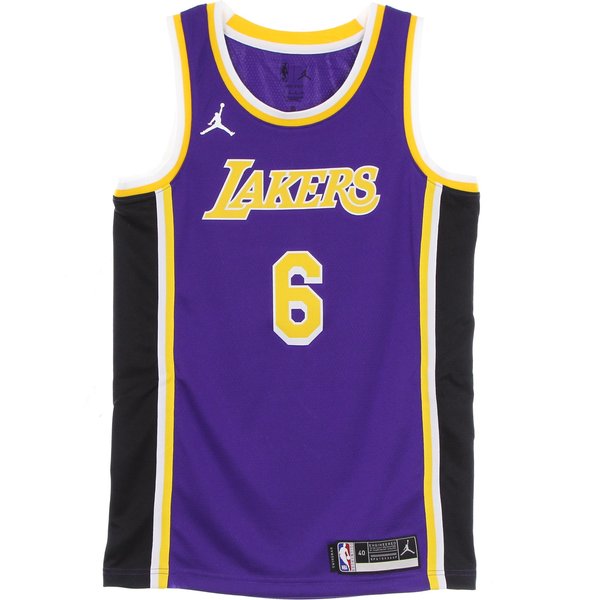 Canotta Basket Uomo Nba Swingman Jersey Statement Edition 2020 No 6 Lebron James Loslak Field Purple-image