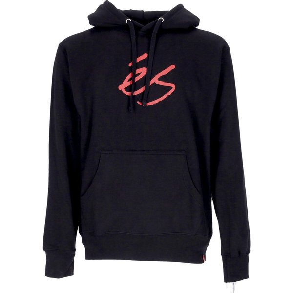 Felpa Cappuccio Uomo Script Fleece Hoodie Black-image