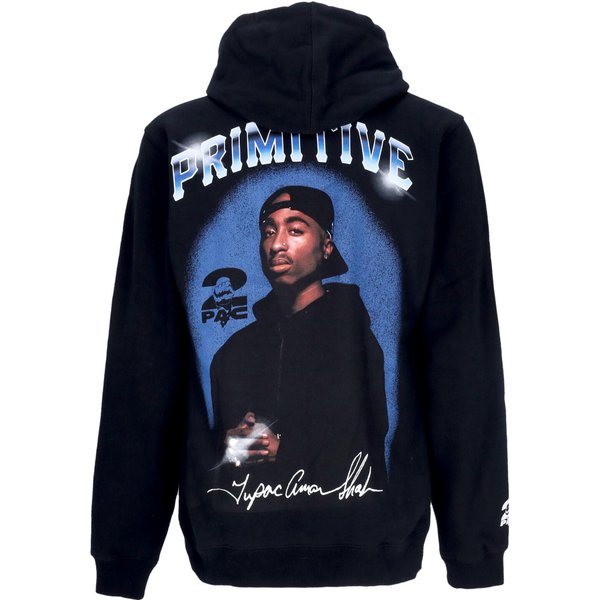Felpa Cappuccio Uomo Shine Ii Hoodie X 2pac Black