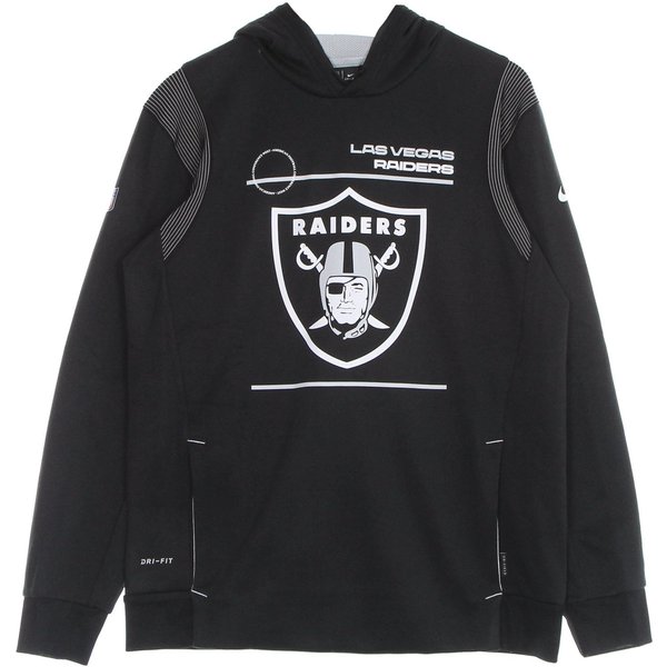 Felpa Cappuccio Uomo Nfl Therma Hoodie Po Lasrai Black/Original Team Colors-image