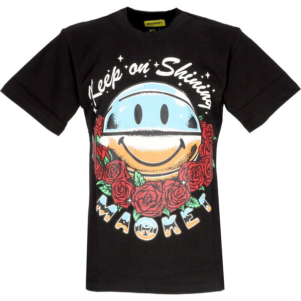 Maglietta Uomo Smiley Keep On Shining Tee X Smiley Black-image
