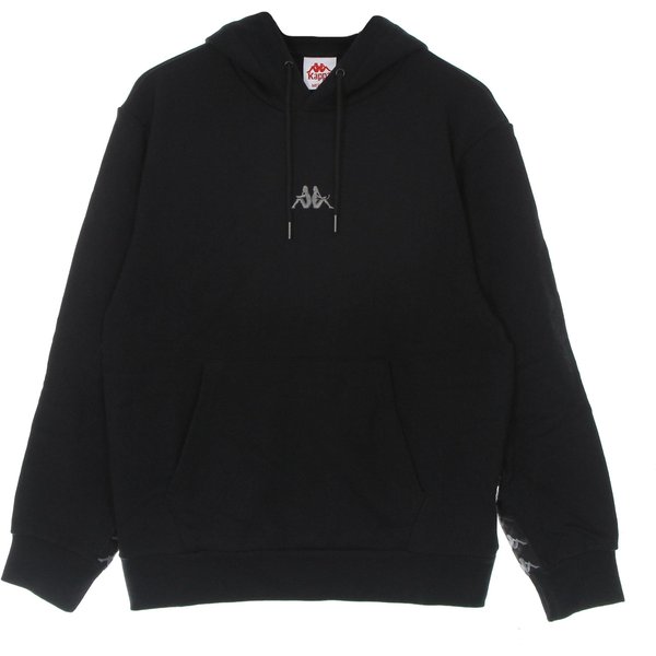 Felpa Leggera Cappuccio Uomo Banda Crest Black-image