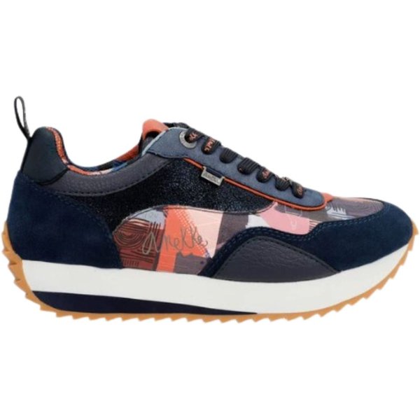 anekke Scarpe Navy Blue Palette Patterned Sports Sneakers-image