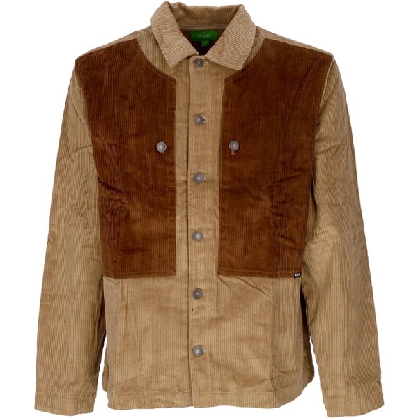 Camicia Manica Lunga Uomo Marina Box Overshirt Khaki-image