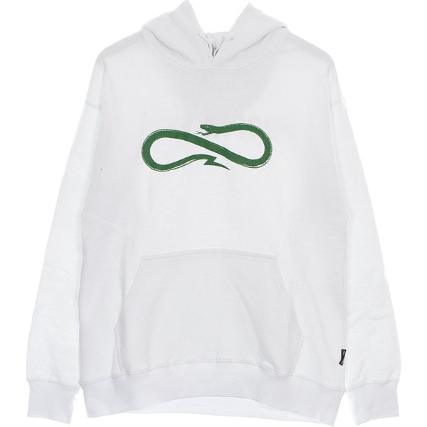 Felpa Leggera Cappuccio Uomo Logo Green Hoodie White/Green-image