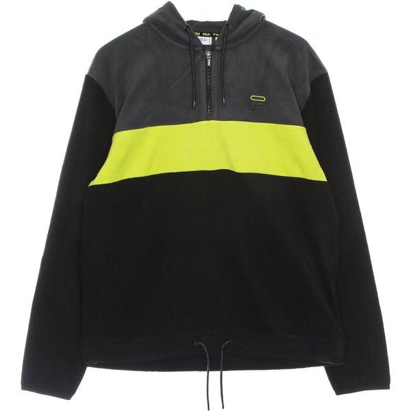 Felpa Cappuccio Uomo Perry Fleece Half Zip Hoodie Black/Asphalt/Sulphur Spring-image
