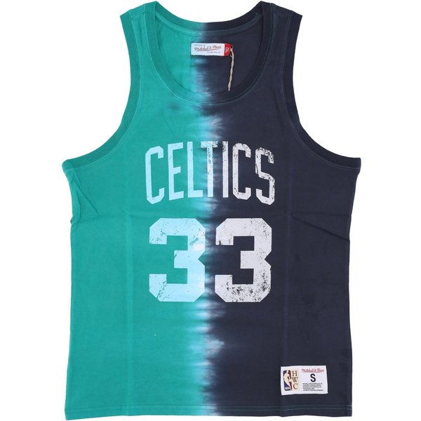 Canotta Uomo Nba Vertical Tie Dye Tank Hardwood Classics No 33 Larry Bird Boscel Original Team Colors-image