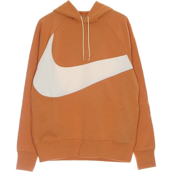 Felpa Leggera Cappuccio Uomo Swoosh Tech Fleece Pullover Hoodie Hot Curry/Pearl White/Canvas-image