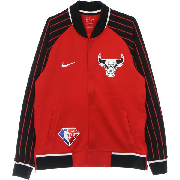 Felpa Leggera College Uomo Nba Dri Fit Showtime City Edition L/s Jacket Chibul University Red/black/white