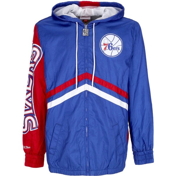 Giacca A Vento Uomo Nba Undeniable Full Zip Windbreaker Hardwood Classics Phi76E Royal-image