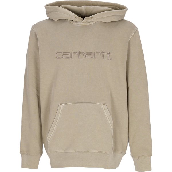 Felpa Leggera Cappuccio Uomo Duster Hoodie Ammonite Garment Dyed