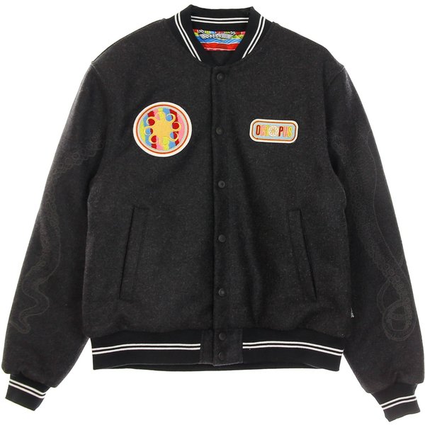 Giubbotto College Uomo Legacy Patch Dark Grey