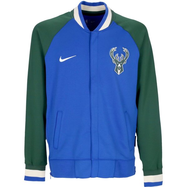 Felpa Leggera College Uomo Nba City Edition Dri-fit Showtime Full-zip Jacket Milbuc Game Royal/fir/game Royal/white